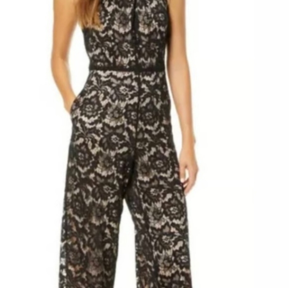 Julia Jordan lace black jumpsuit - Picture 3 of 9